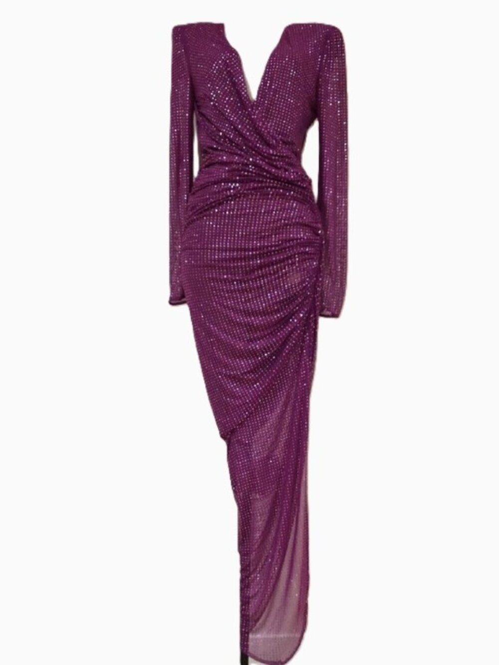 NEW $448 BCBG MAXAZRIA THALIA EVENING COCKTAIL GOWN DRESS IN WILD ASTER SIZE 4